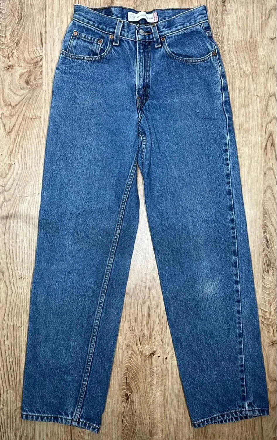 Jean Levi's 550 Relaxed Fit Unisexe W28 L32 Vintage 100% Coton Bleu délavé – photo 2